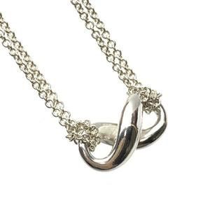 Tiffany Infinity Double Chain Necklace Silver